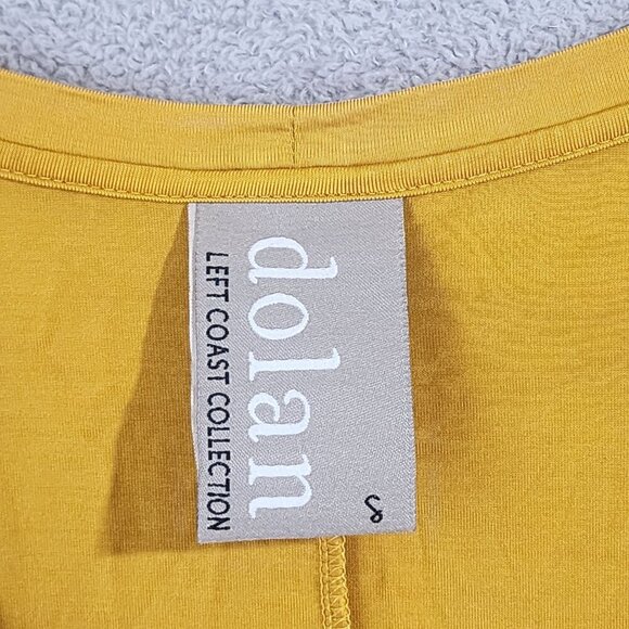 Anthro Dolan Coast Collection Women's S Yellow Short Sleeve Dress 8PT - Picture 3 of 7